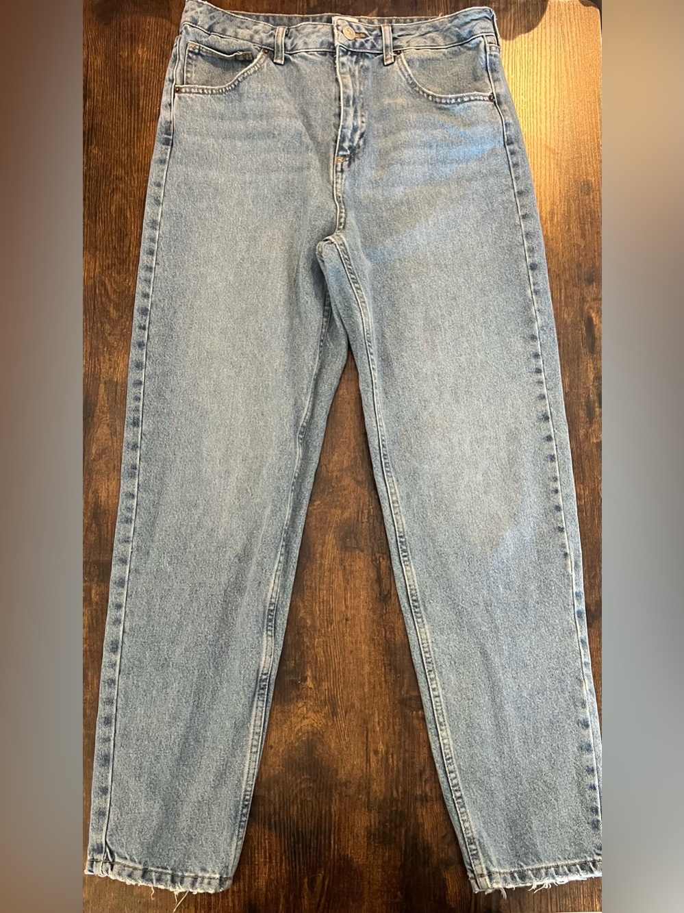 BDG Women's Straight Jeans in Light Blue Denim
